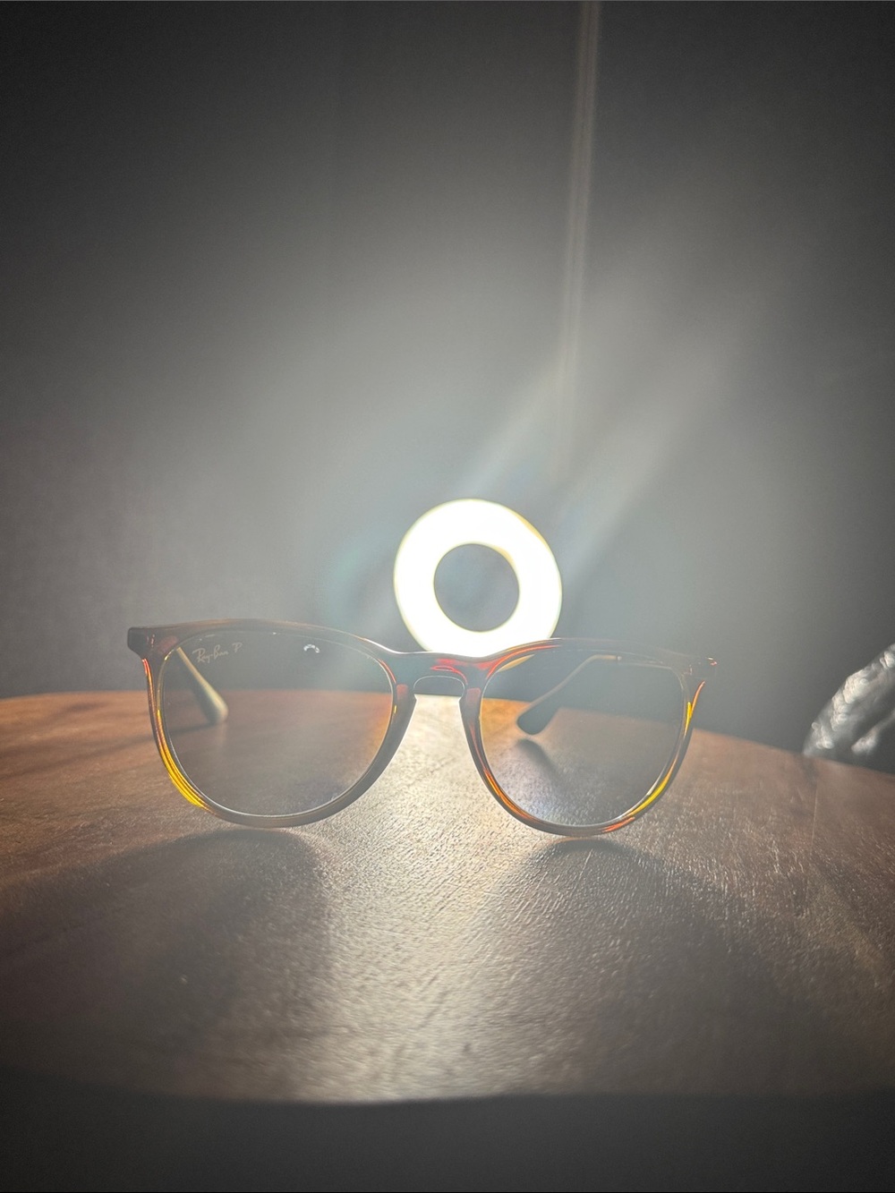 ERIKA  Ray-Ban Brown Tortoise Polarized Sunglasses - Picture 9 of 9